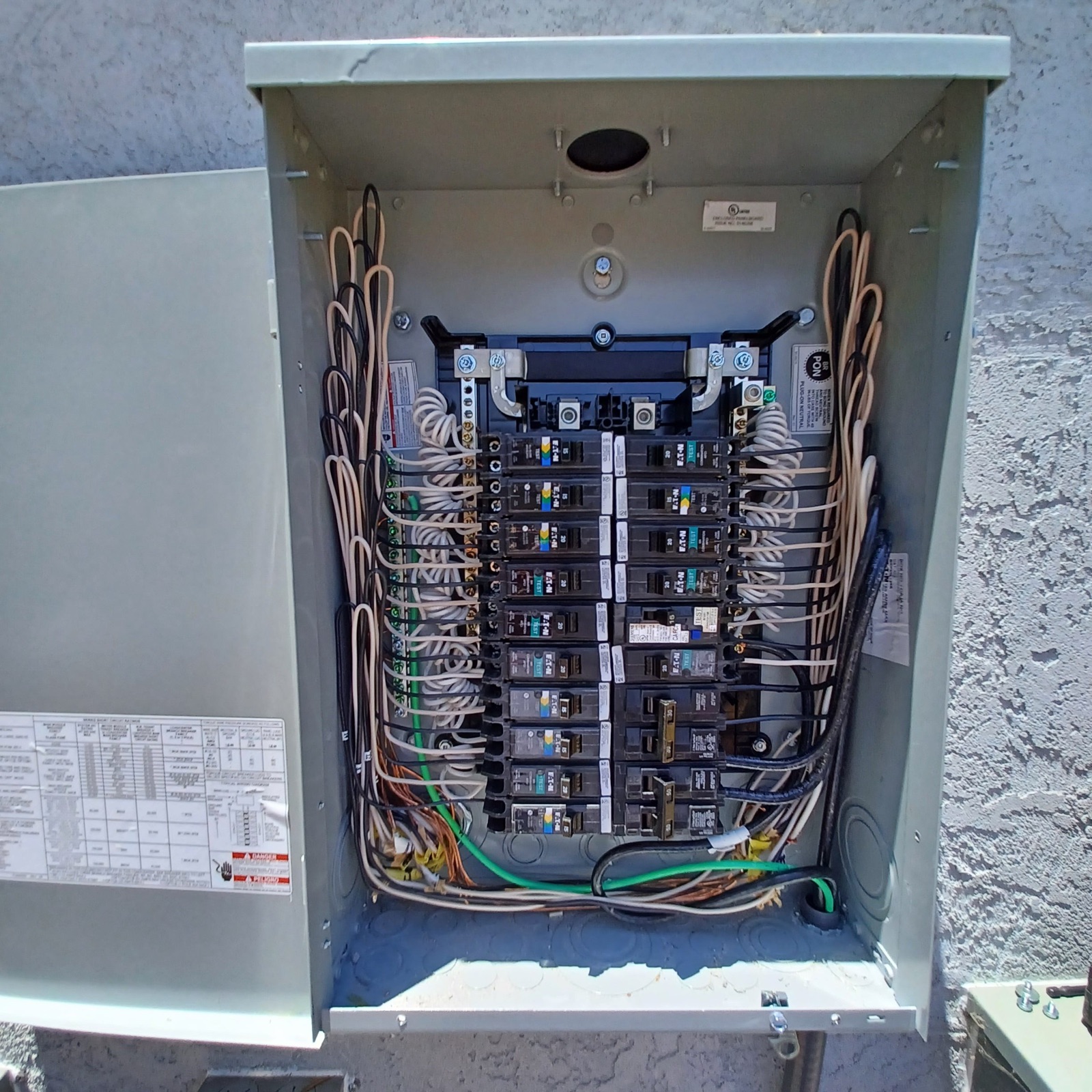 New electrical panels professionally installed. (San Diego 2024)