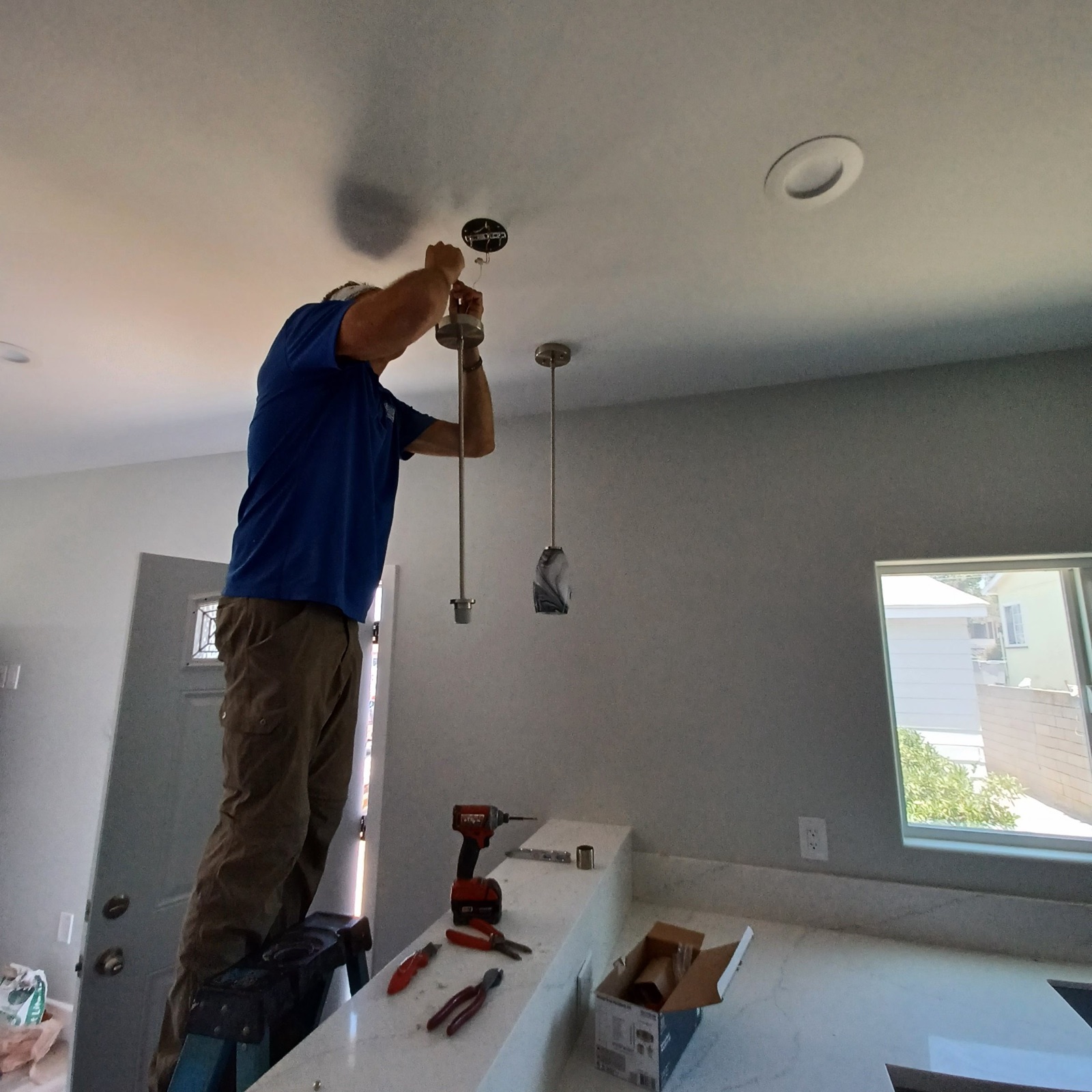 Beautiful pendant lighting for your kitchen.  (San Diego 2024)